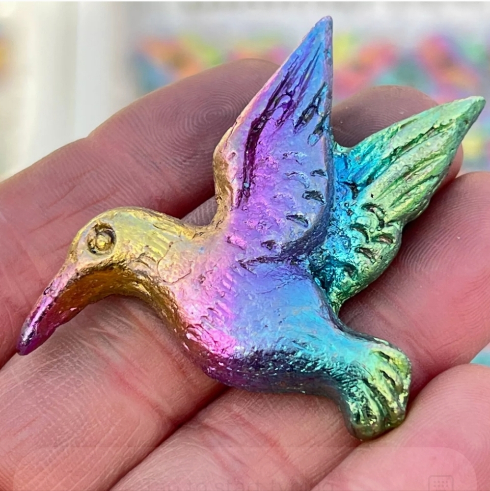 Bismuth Hummingbird bird, brand new!